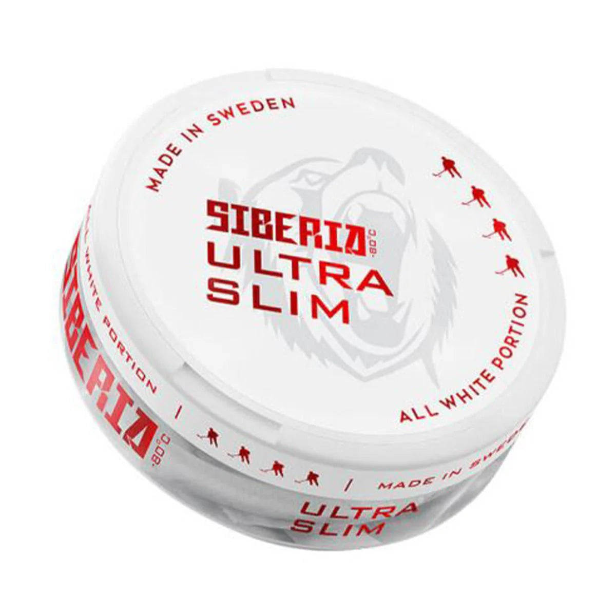 SIBERIA Red -80 All White Ultra Slim