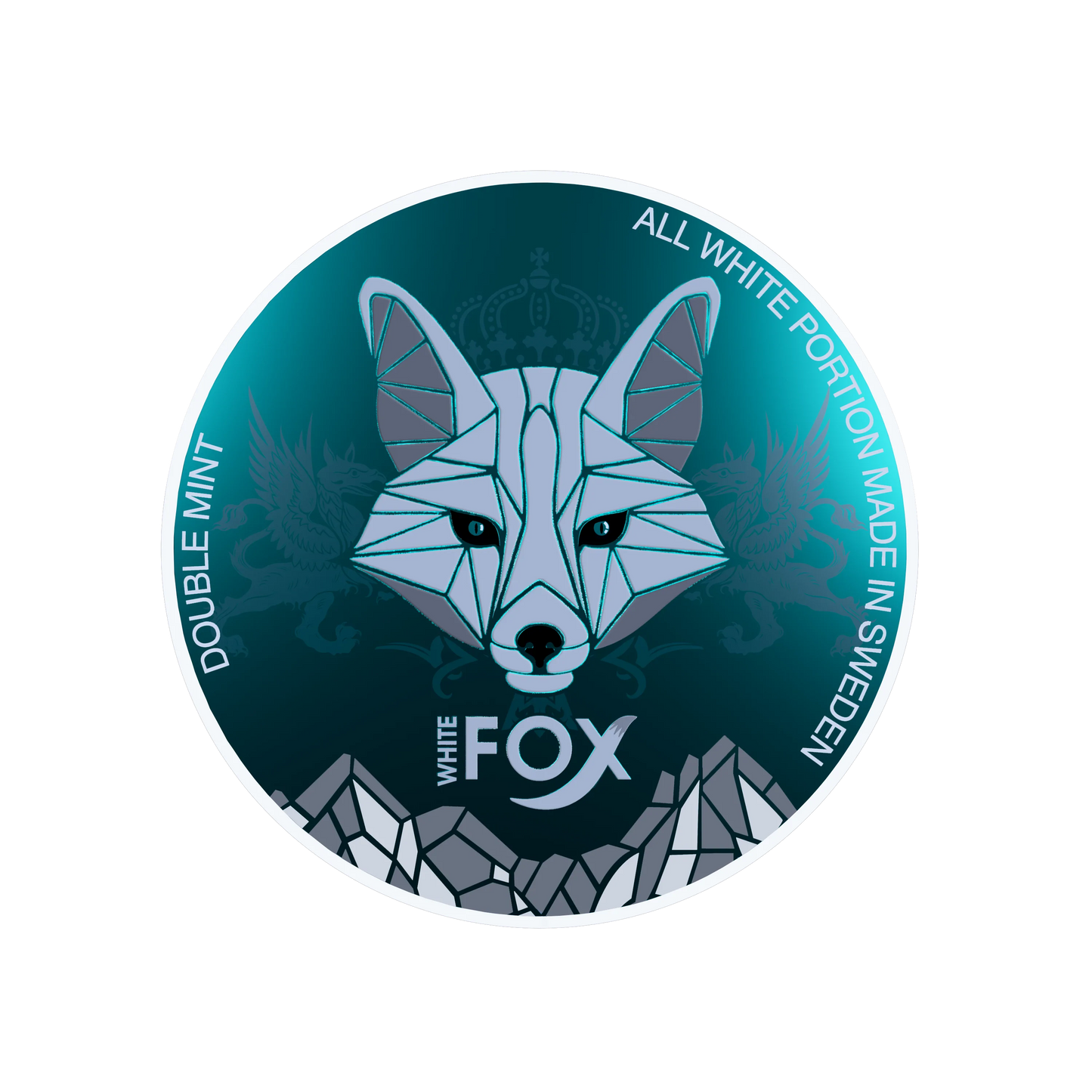 White Fox Double Mint Slim All White Portion